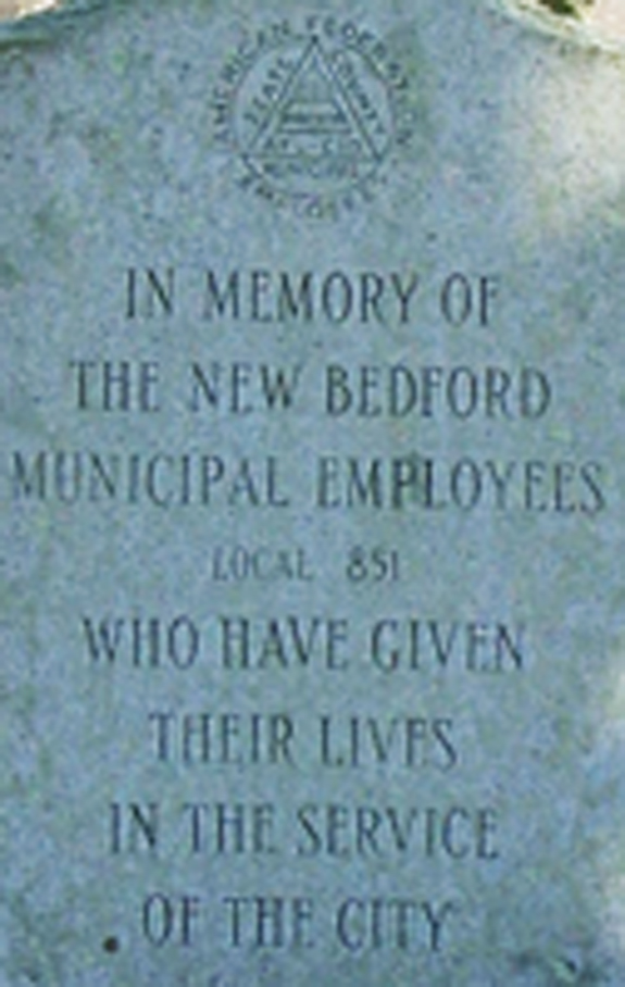 New Bedford Municipal Employees Local 851 Memorial At Buttonwood Park